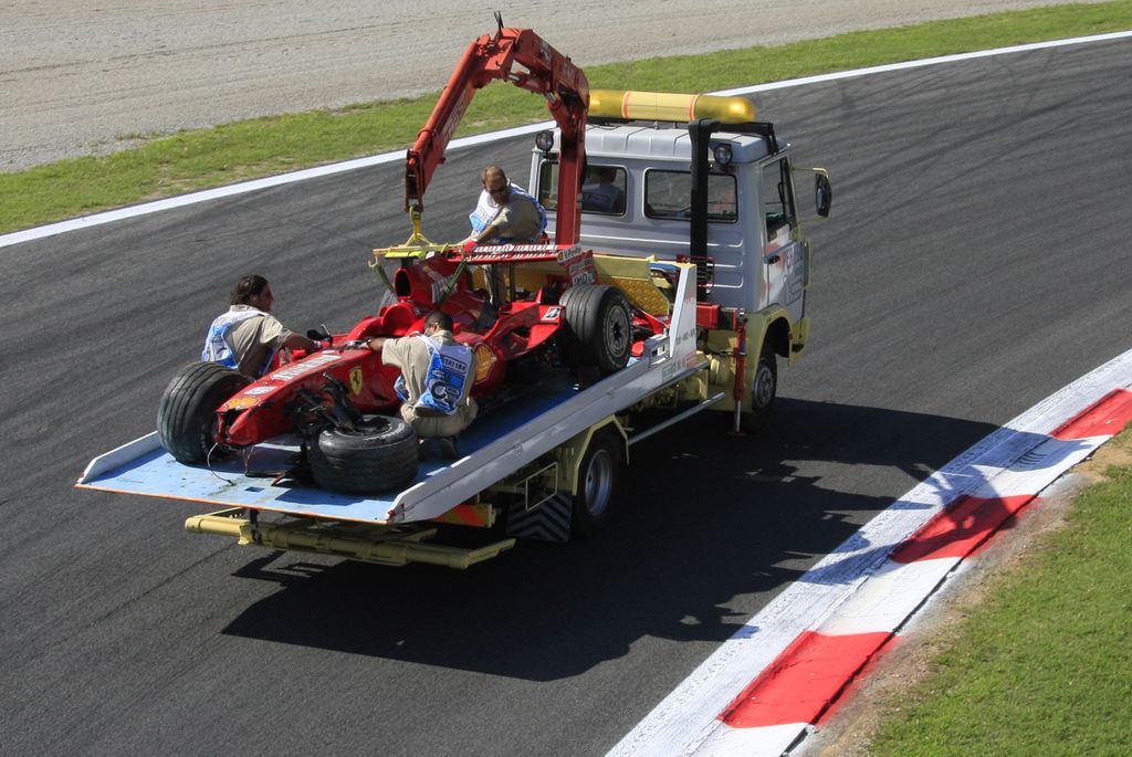 Kimi Räikkönen, 2007, Olasz Nagydíj, baleset, Ferrari 