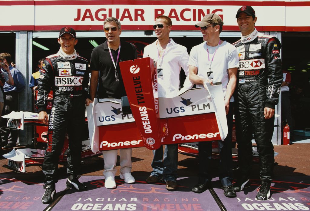 Forma-1, Christian Klien, Mark Webber, Jaguar Racing, Monacói Nagydíj 2004, Ocean's 12, George Clooney, Matt Damon, Brad Pitt 