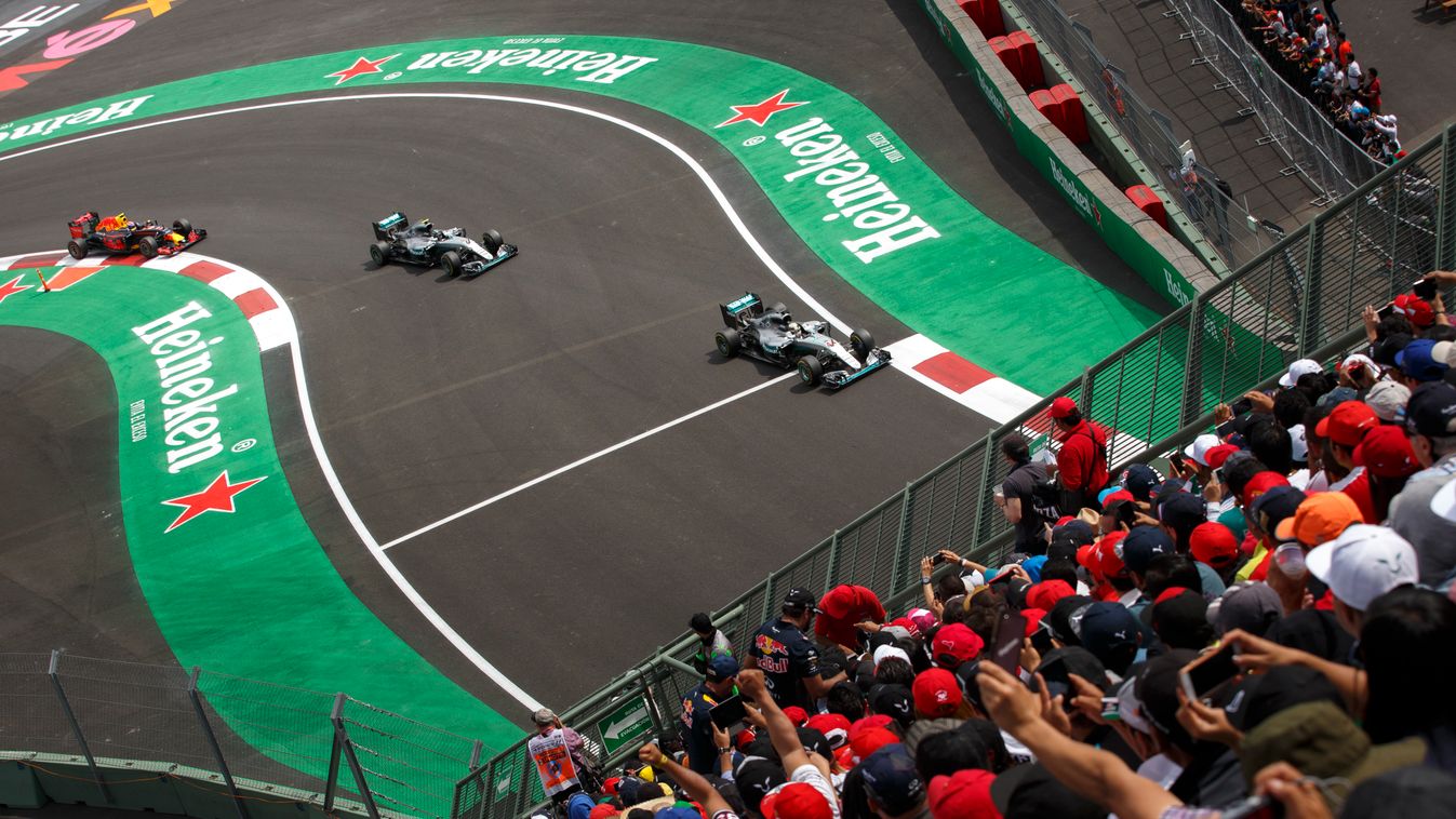 Forma-1, Lewis Hamilton, Nico Rosberg, Mercedes AMG Petronas, Max Verstappen, Red Bull Racing, Mexikói Nagydíj 