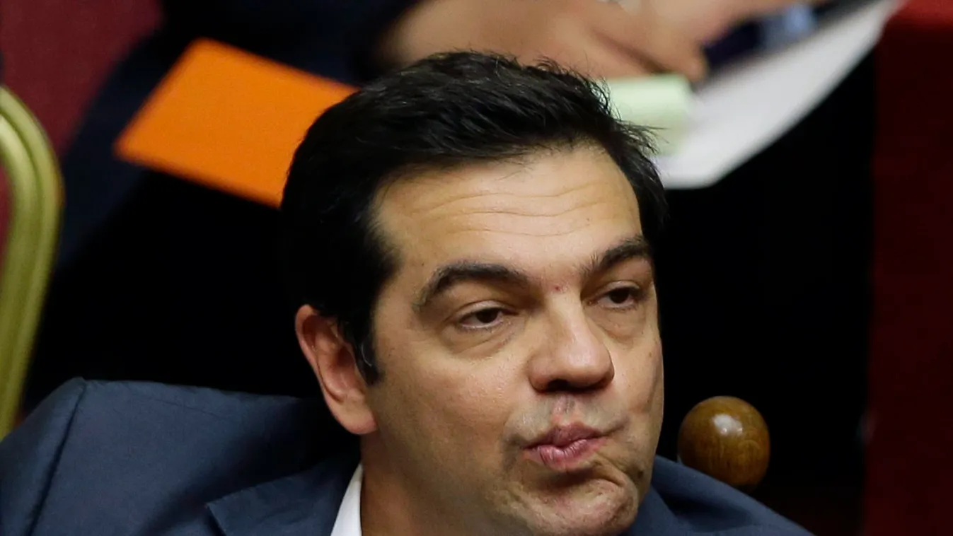 CIPRASZ, Alekszisz Athén, 2015. július 16.
Alekszisz Ciprasz görög miniszterelnök az athéni parlament üléstermében 2015. július 16-án. A képviselők kora hajnalban megszavazták azokat a megszorító intézkedéseket, amelyeket a nemzetközi hitelezők követelnek