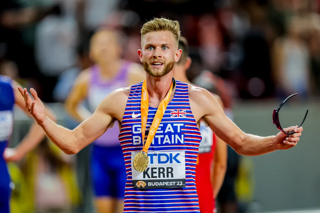 Atlétikai vb, Atlétikai Világbajnokság, World Athletics, Szabadtéri atlétikai világbajnokság, Budapest, 2023. 08. 23., férfi, 1500 m, döntő, Josh Kerr 