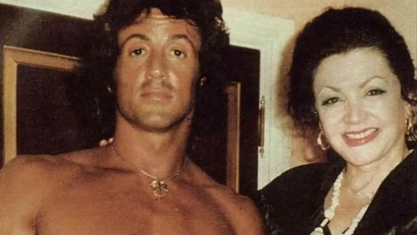 Sylvester Stallone és az anyja 1984-85-ben 
