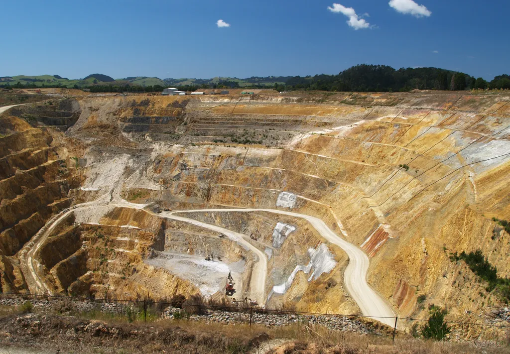 Waihi bánya, új-zélandi külszíni aranybánya 