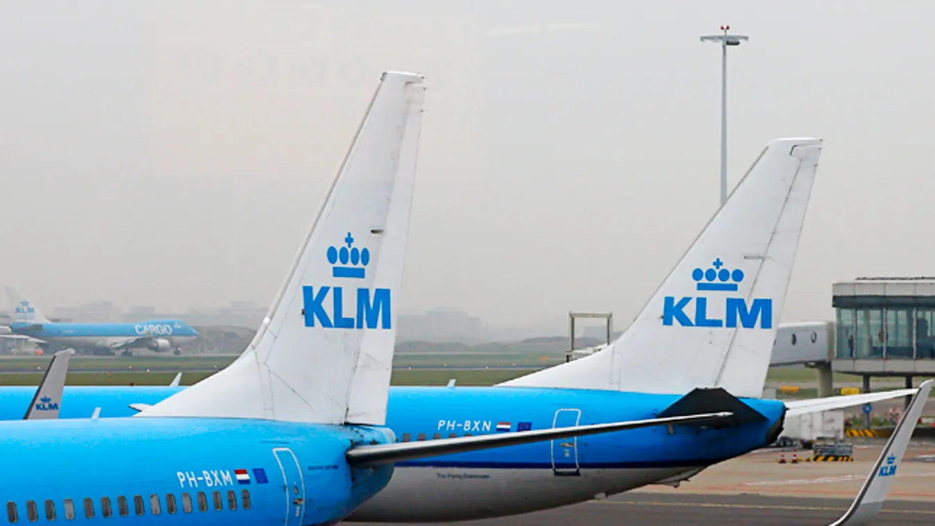 balhé a KLM gépen, illusztráció 