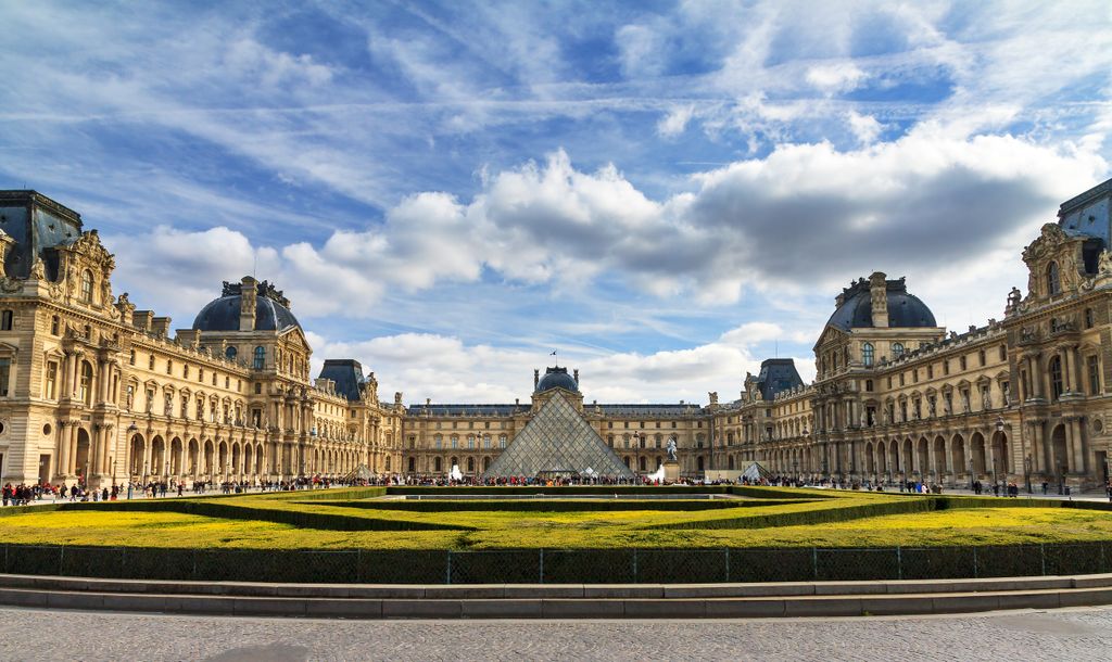 kastély, palota, épület, építészet, Párizs, Louvre palota, Louvre, Franciaország 