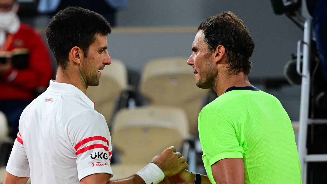 Horizontal FRENCH TENNIS OPEN TENNIS SEMIFINAL HANDSHAKE 