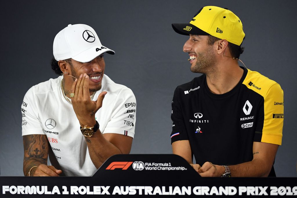 Forma-1, Lewis Hamilton, Daniel Ricciardo, Ausztrál Nagydíj 
