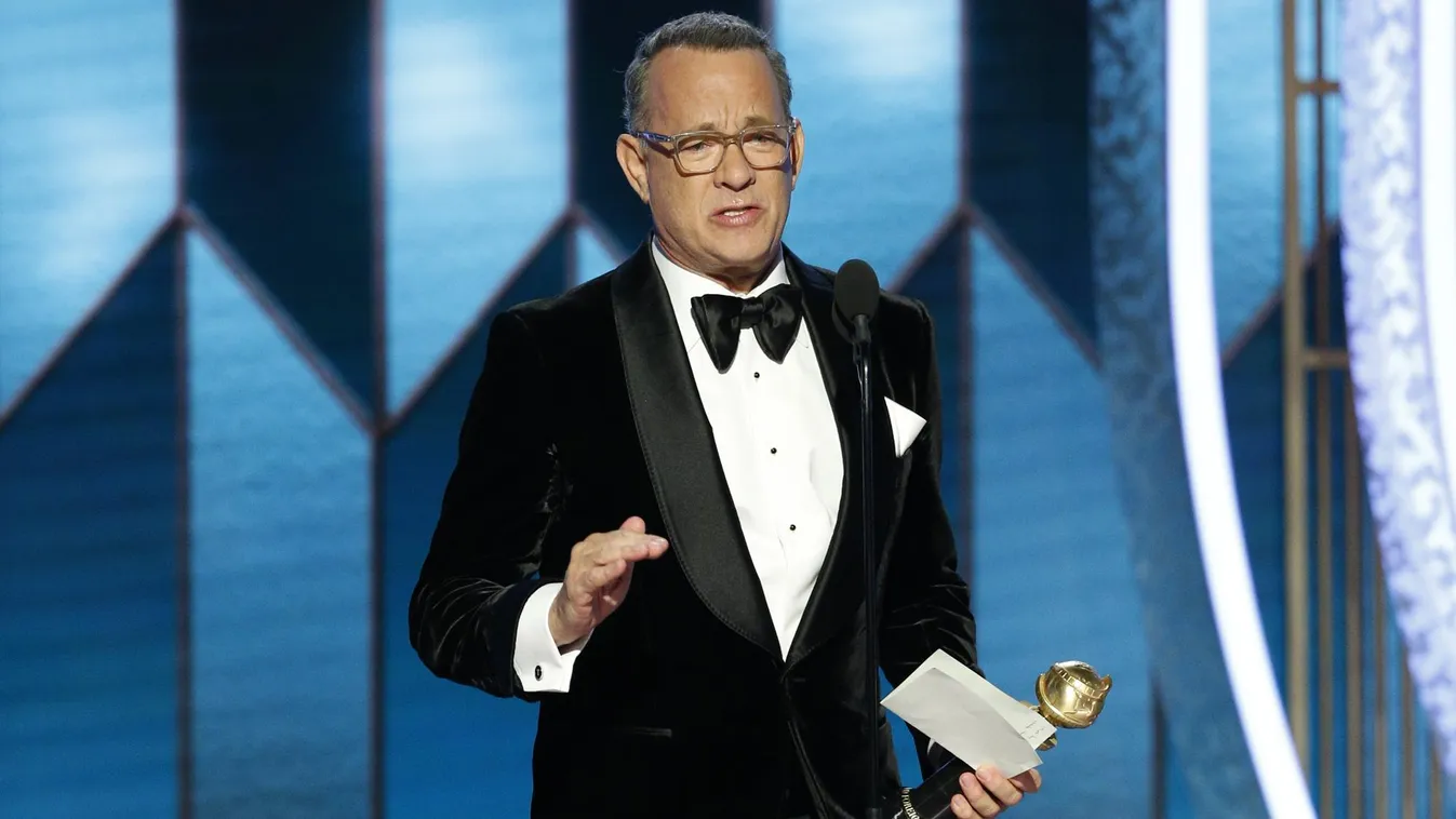 Tom Hanks elsírta magát a Golden Globe-gálán, miközben családját dicsérte 