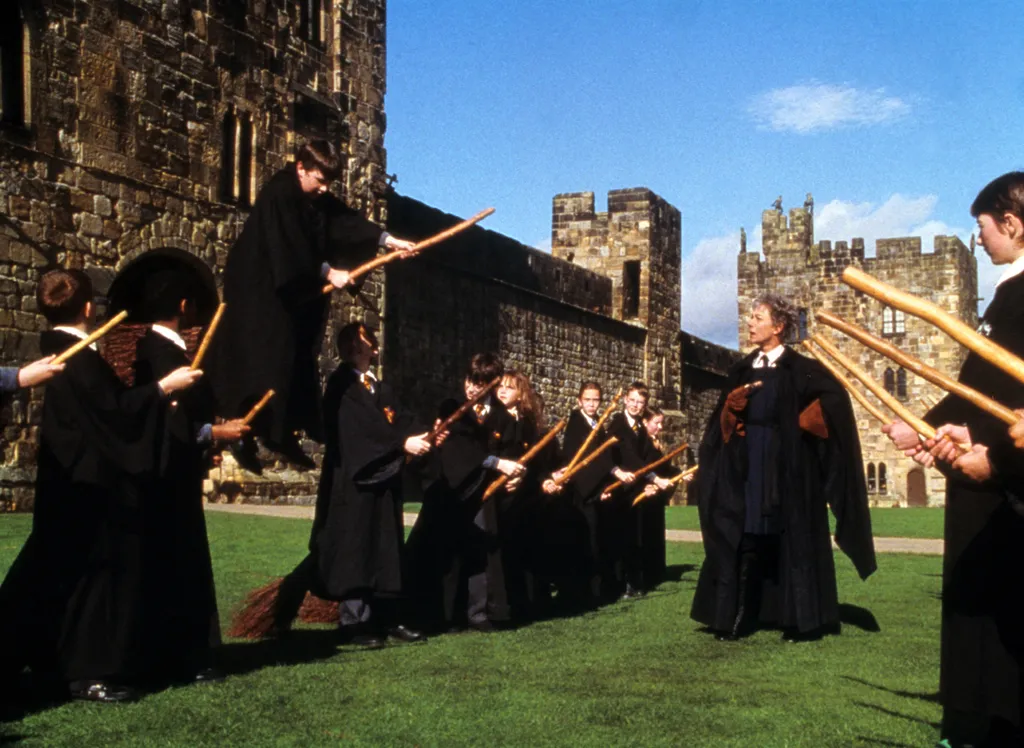Harry Potter a l ecole des sorciers lecon cours manche a balai broom stick Horizontal TRAINING 