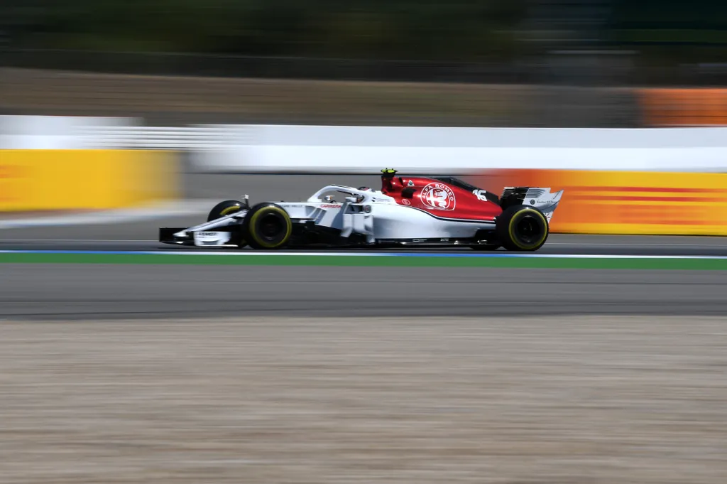 A Forma-1-es Német Nagydíj pénteki napja, Charles Leclerc, Alfa Romeo Sauber 