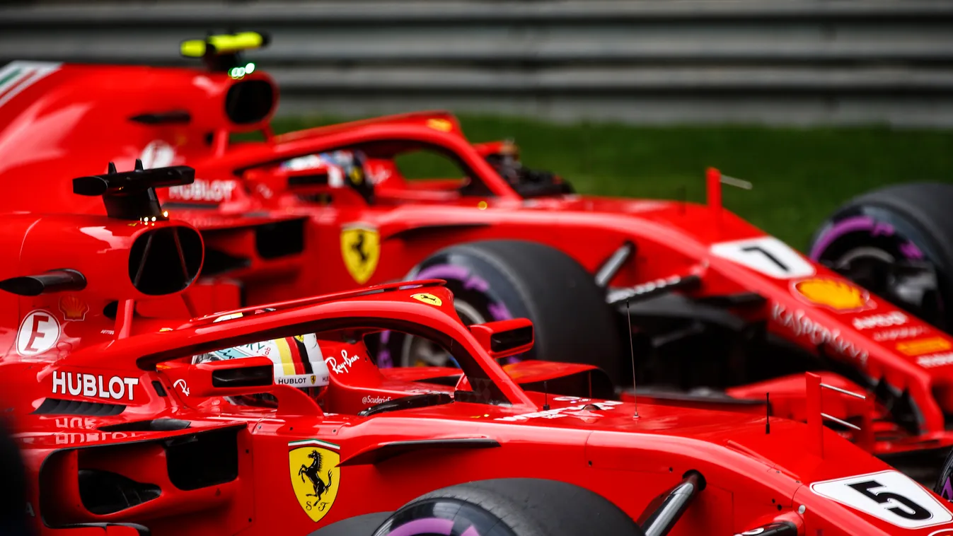 A Forma-1-es Kínai Nagydíj szombati napja, Kimi Räikkönen, Sebastian Vettel, Scuderia Ferrari, ultralágy, címlap 