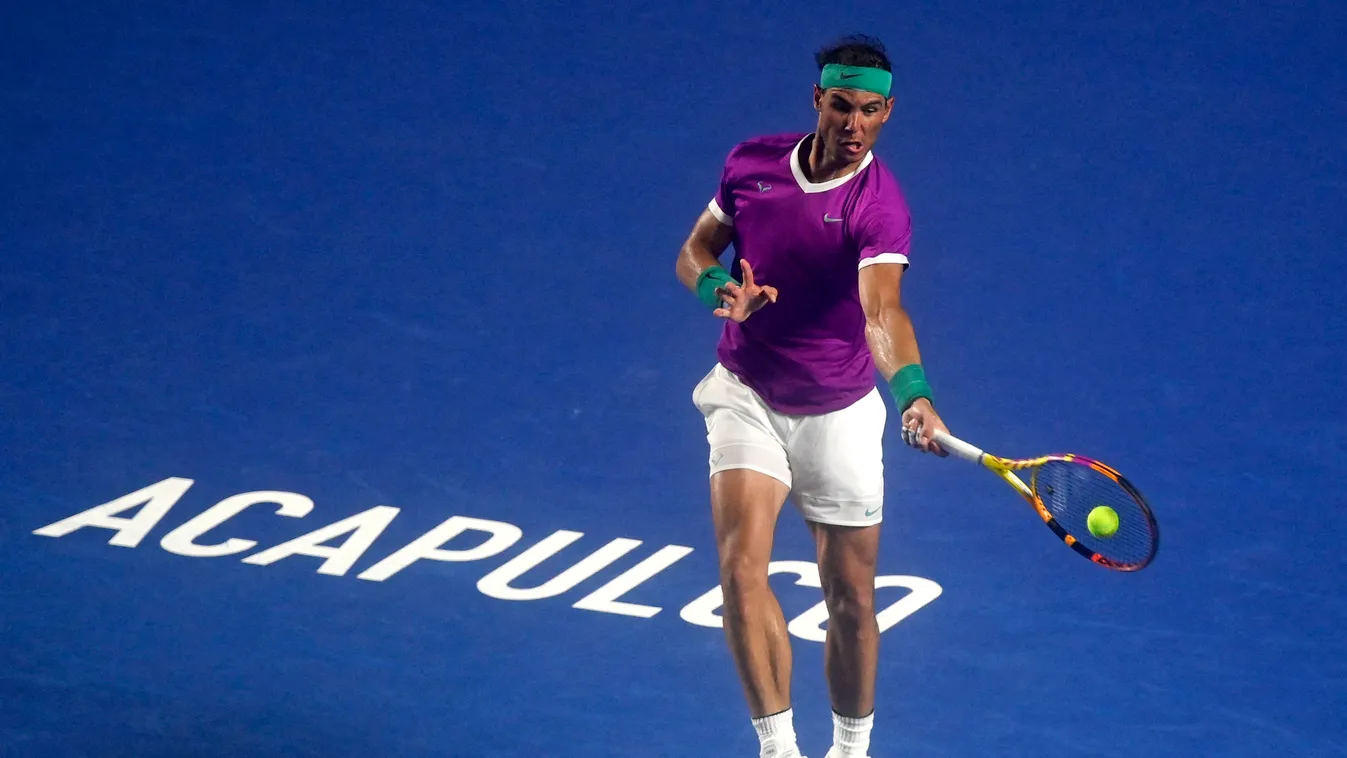 tennis Horizontal FULL LENGTH ACTION SPORT, Rafael Nadal, acapulcói férfi keménypályás tenisztorna 
