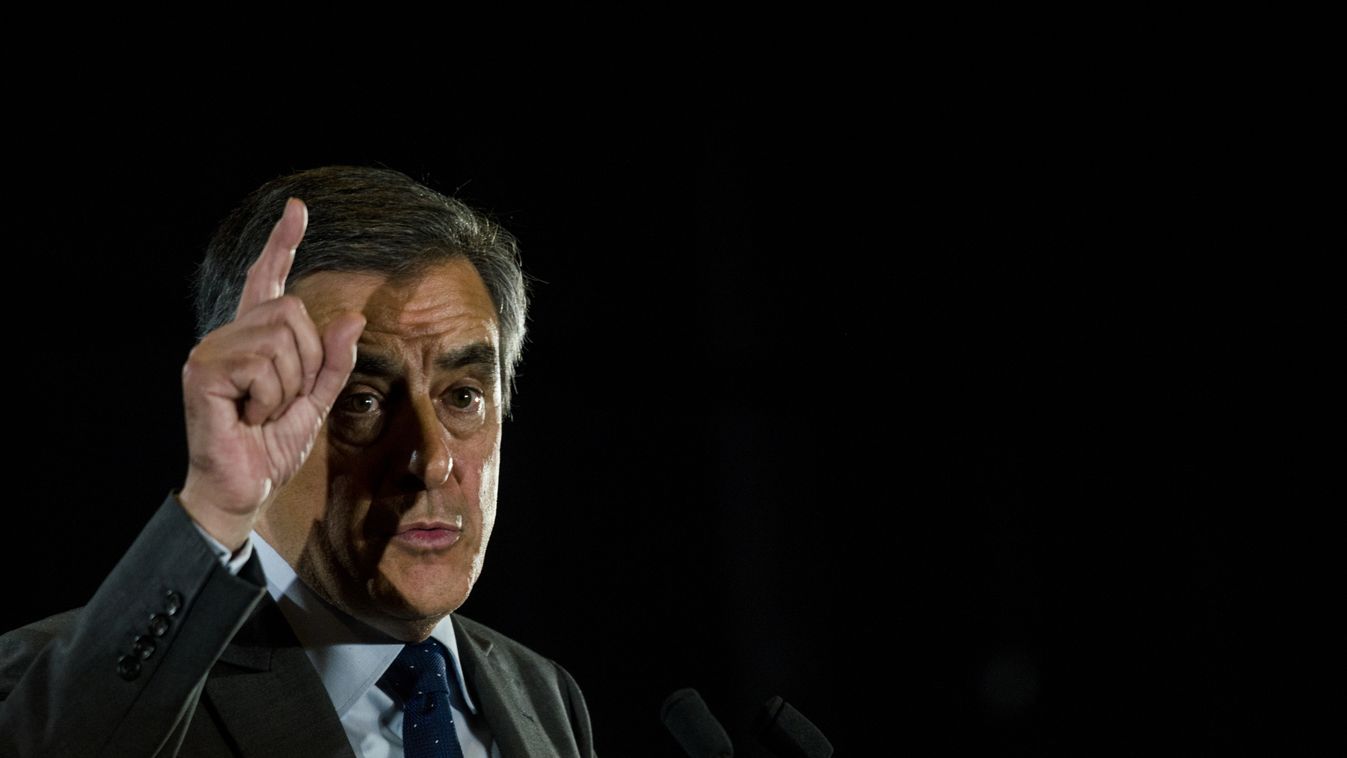 France:  Right wing Republican party candidate Francois Fillon outlines immigration plan in Nice Newzulu Citizenside CITIZENSIDE/jean-luc thibault France nice right wing presidential les republicains republican REPUBLICAN PARTY IMMIGRATION CANDIDATE candi