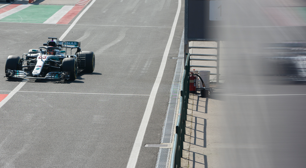 F1-es tesztelés a Hungaroringen, 1. nap, George Russell, Mercedes-AMG Petronas 
