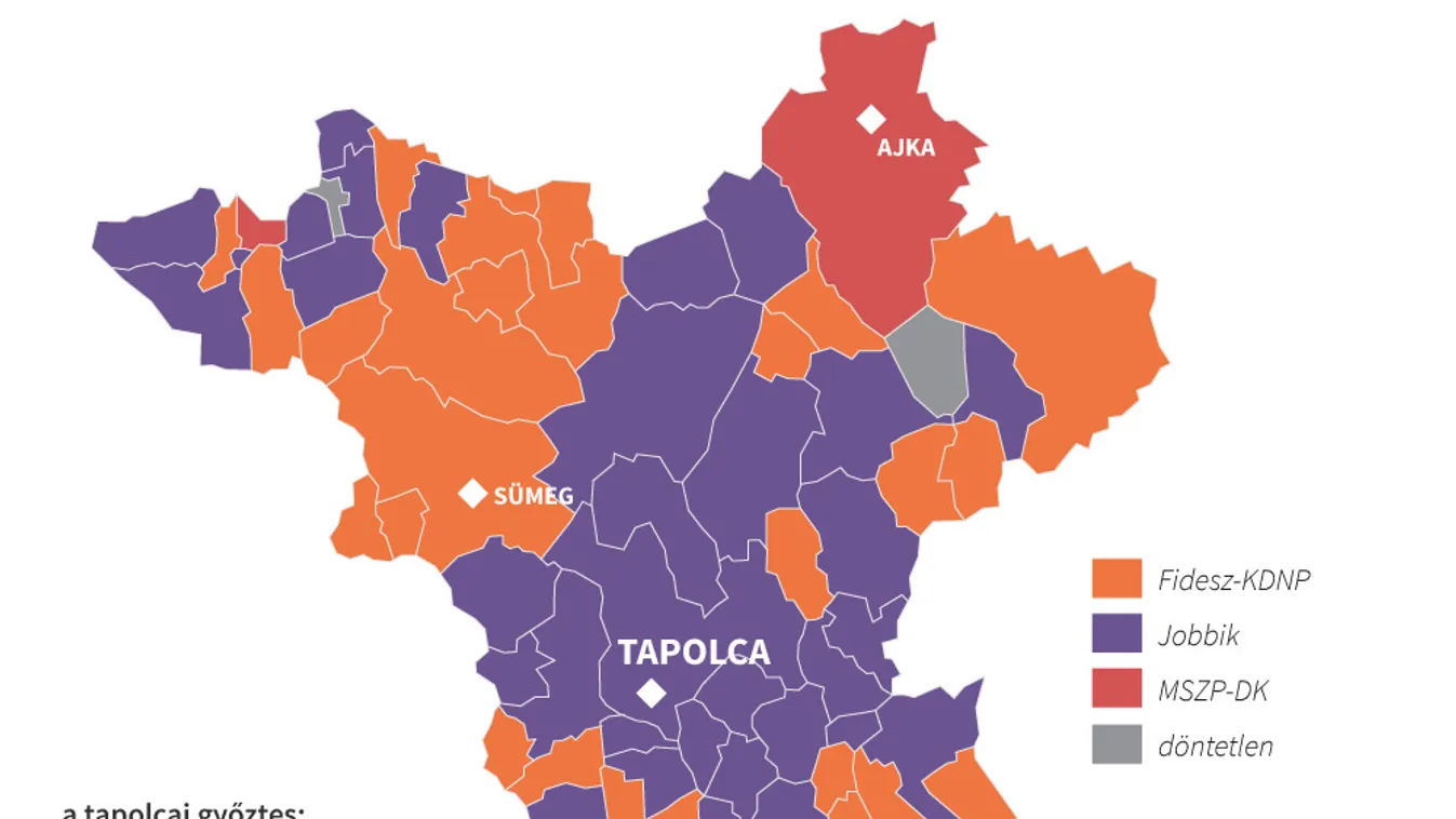 térkép tapolca időközi választás országgyűlés eredmény jobbik fidesz mszp 