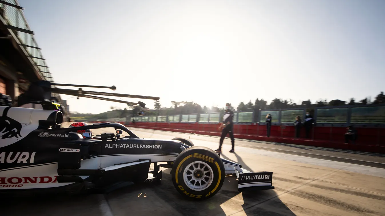 Forma-1, Pierre Gasly, Scuderia Alpha Tauri, Imola filmforgatás 