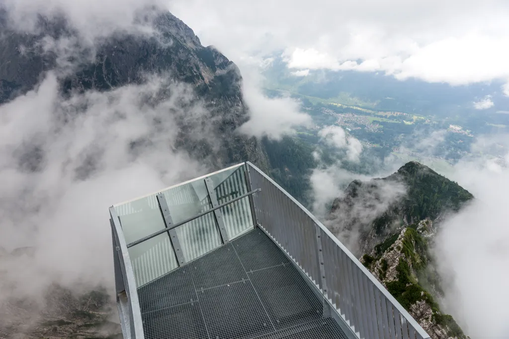 Garmisch-partenkirchen, Alpspix, kilátó, német, fedélzet, látványosság, magas, kilátó, látvány, Alpspix, bajor, hegy, táj, nézőpont, hegység 