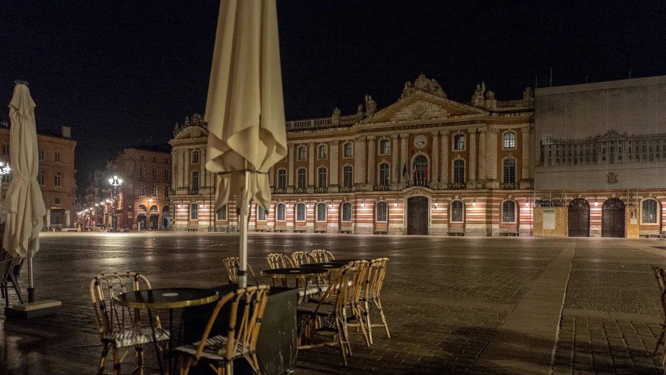 koronavírus, Franciaország, éjszakai kijárási tilalom, Toulouse, járvány 