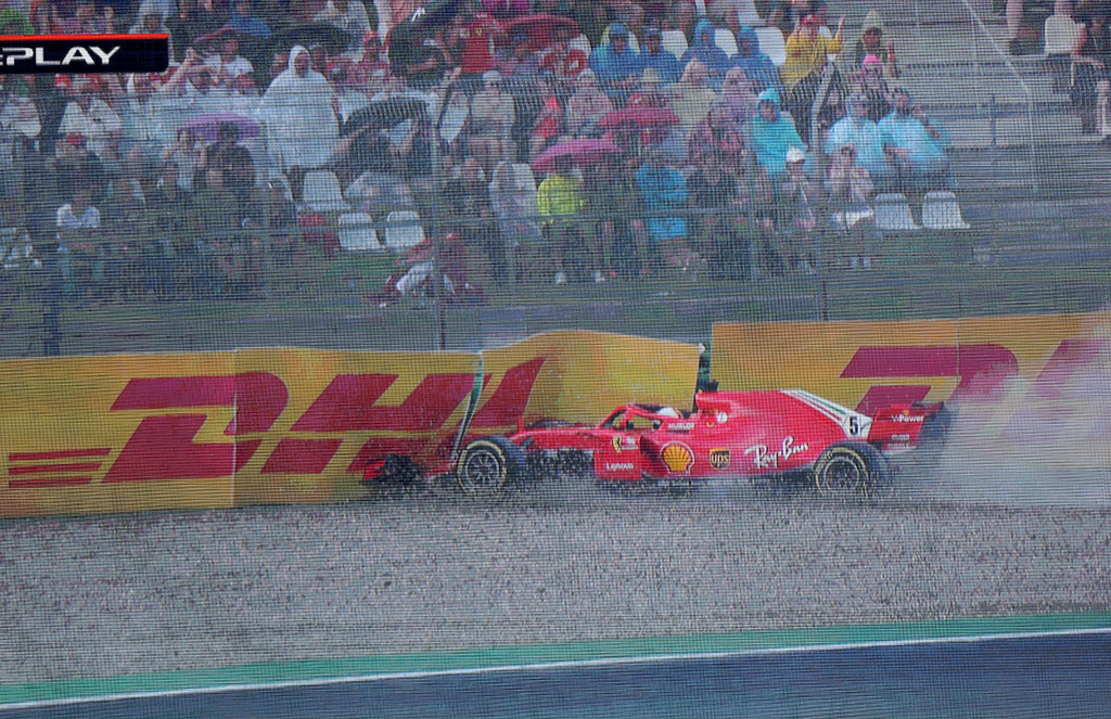 A Forma-1-es Német Nagydíj, Sebastian Vettel balesete 