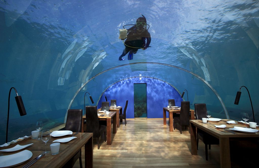 víz alatti éttermek 