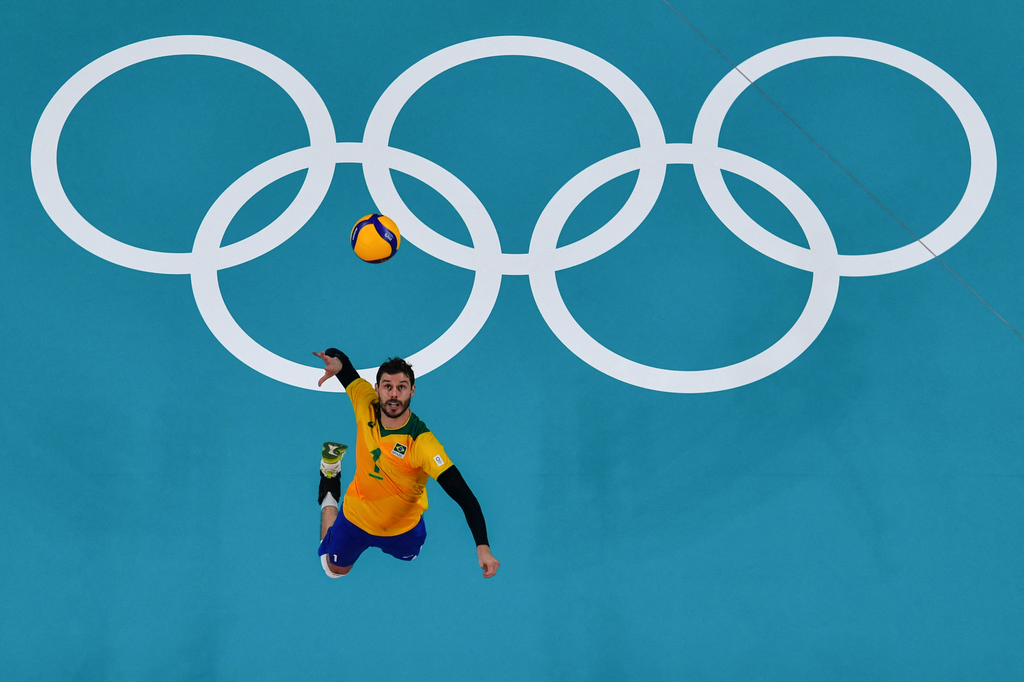 volley Brazília Tunézia férfi röplabda Tokyo olympics Tokió 2020, 2020-as tokiói olimpiai játékok, olimpia, nyár, nyári olimpiai játékok, XXXII. nyári olimpiai játékok, 2021.07.24. 