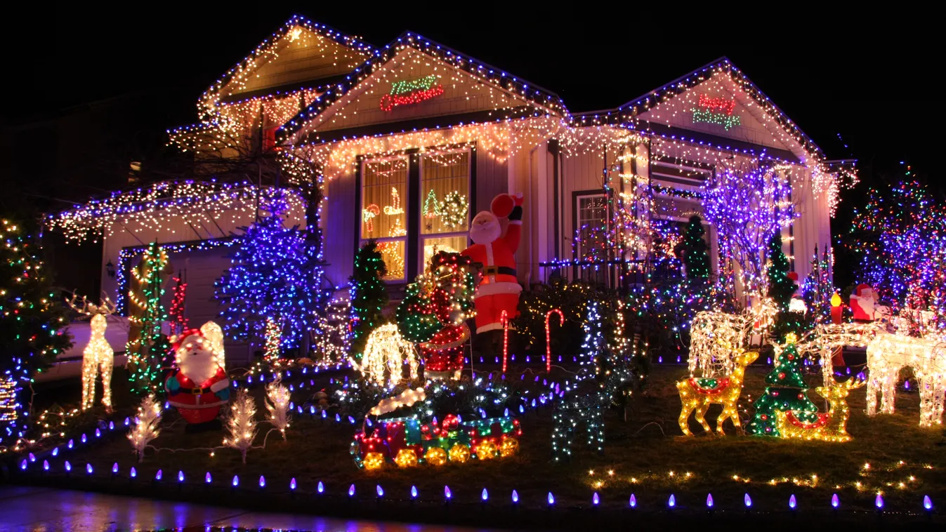 Eta néni házát milliónyi karácsonyi égő díszíti, bárki megnézheti 