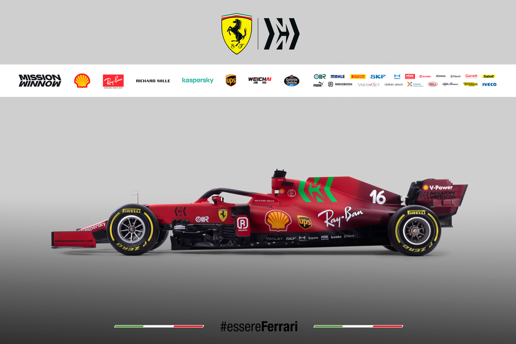 Forma-1, Scuderia Ferrari, stúdiófotó, SF21 