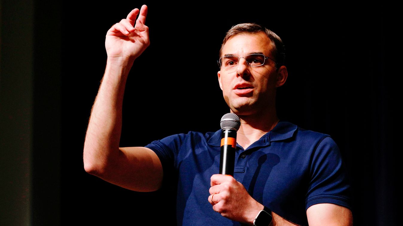 GettyImageRank3 POLITICS grand rapids - minnesota grand rapids GRAND RAPIDS, MI - MAY 28: U.S. Rep. Justin Amash (R-MI) holds a Town Hall Meeting on May 28, 2019 in Grand Rapids, Michigan. Amash was the first Republican member of Congress to say that Pres