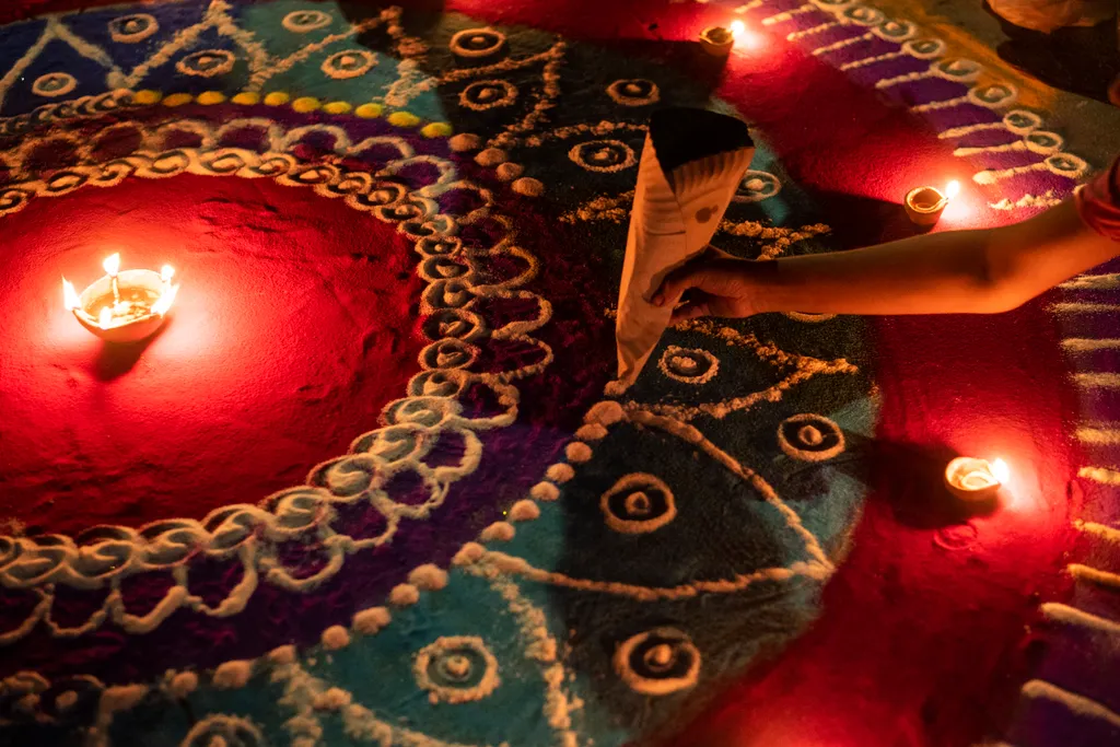 divali fényünnep, india, galéria 