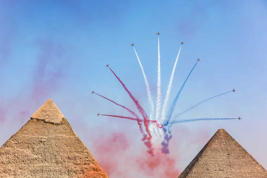 Pyramids Air Show, Piramis Légibemutató, légibemutató, piramis, Egyiptom, légi, bemutató, repülőshow, repülő 