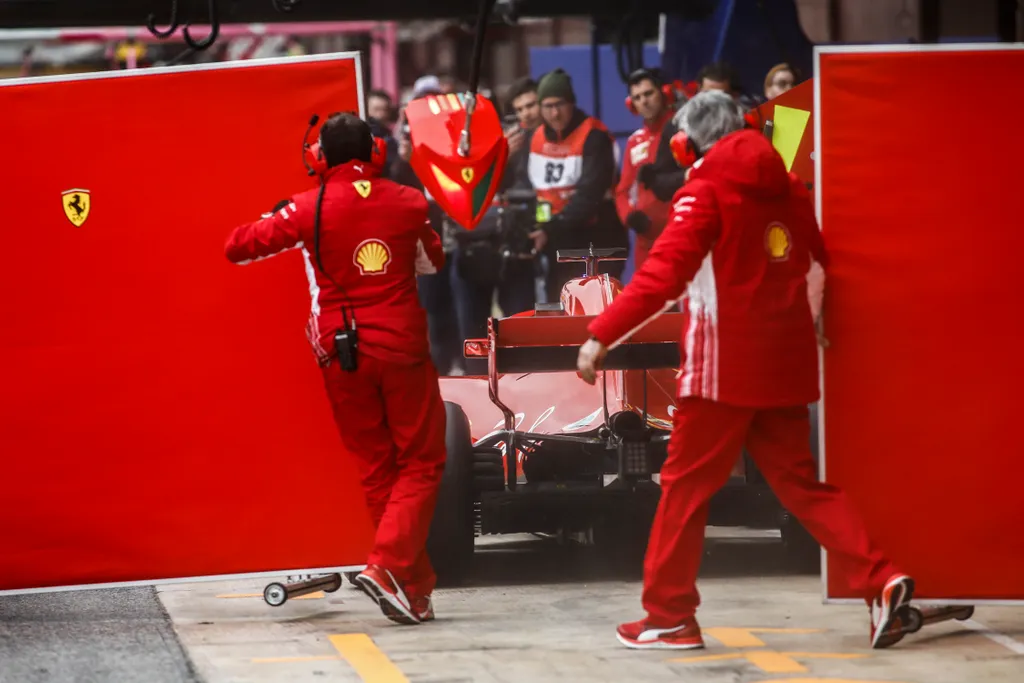 Forma-1, Barcelona tesztelés - 1. nap, Kimi Räikkönen, Scuderia Ferrari 