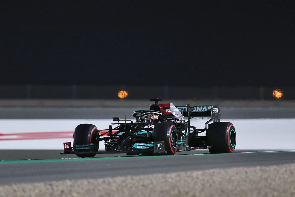 Forma-1, Lewis Hamilton, Mercedes, Katari Nagydíj 2021, péntek 