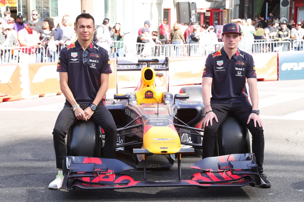 Forma-1, Max Verstappen, Alexander Albon, Red Bull Racing, F1 Festival Hollywood 