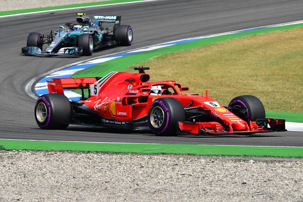 Forma-1-es Német Nagydíj, Sebastian Vettel, Ferrari, Valtteri Bottas, Mercedes 