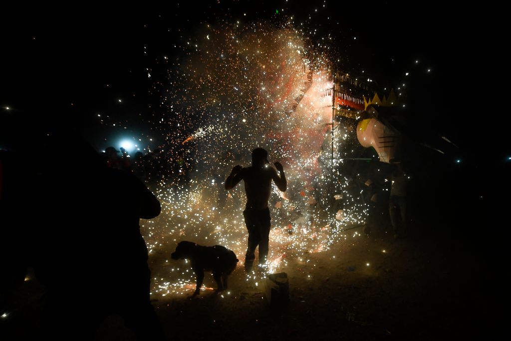 bika, ünnep, mexikó, tűzijáték, petárda, San Juan de Dios 