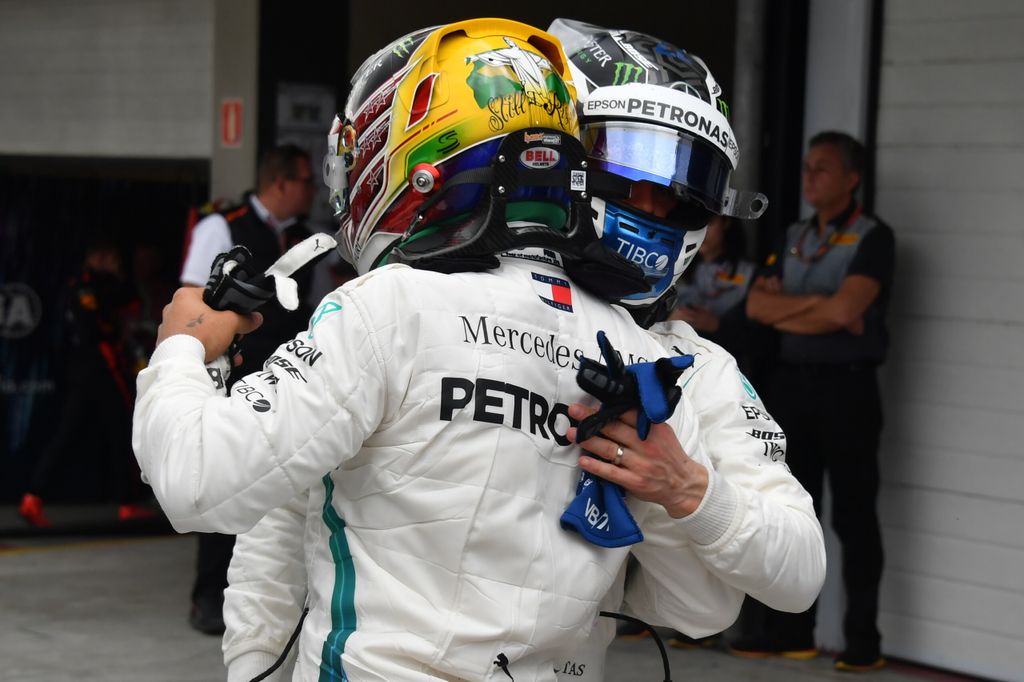 Forma-1, Brazil Nagydíj, Lewis Hamilton, Valtteri Bottas, Mercedes-AMG Petronas 