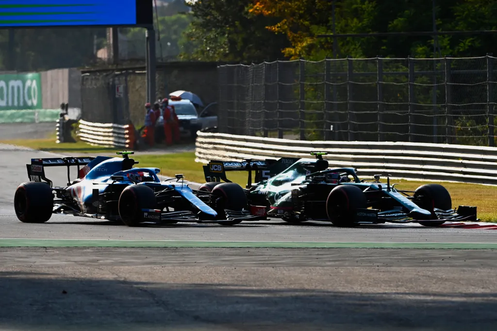 Forma-1, Olasz Nagydíj, Sebastian Vettel, Esteban Ocon 