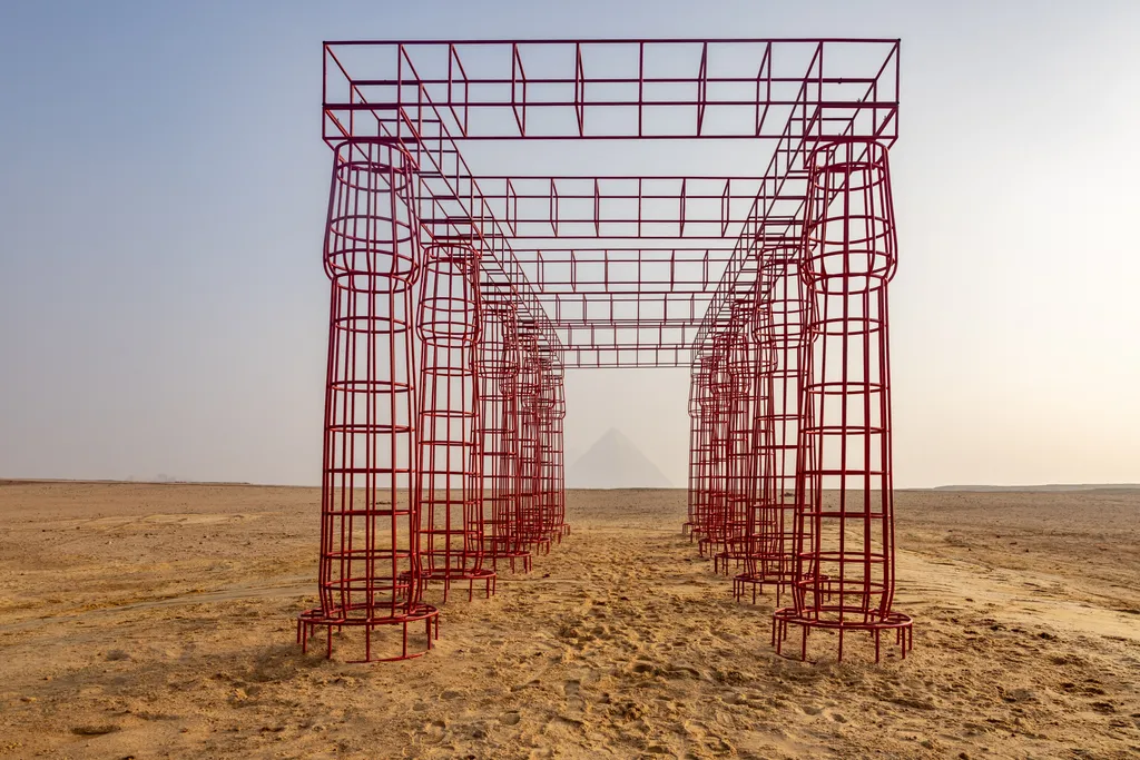 Látványos művészeti installációk a sivatagban: nemzetközi kiállítás a gízai piramisoknál, galéria, 2023 
