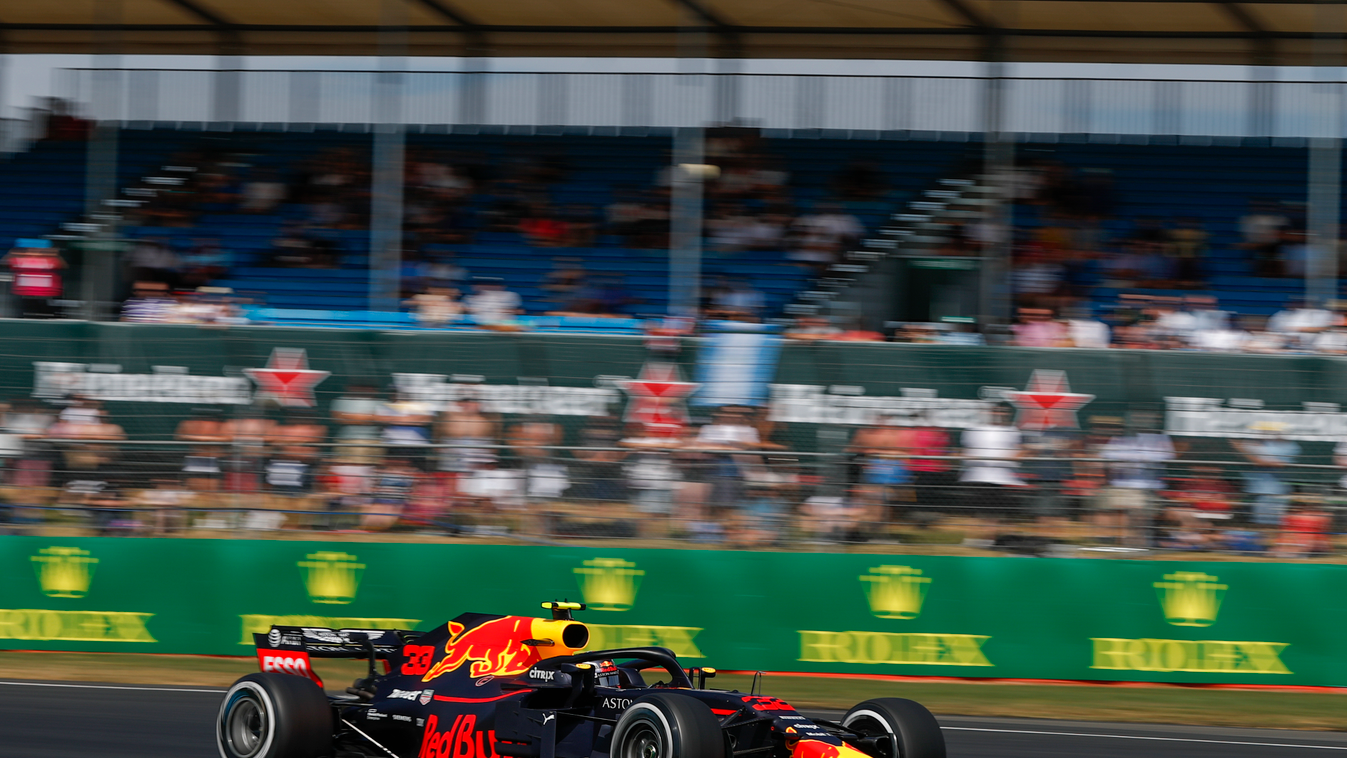 A Forma-1-es Brit Nagydíj pénteki napja, Max Verstappen, Red Bull 