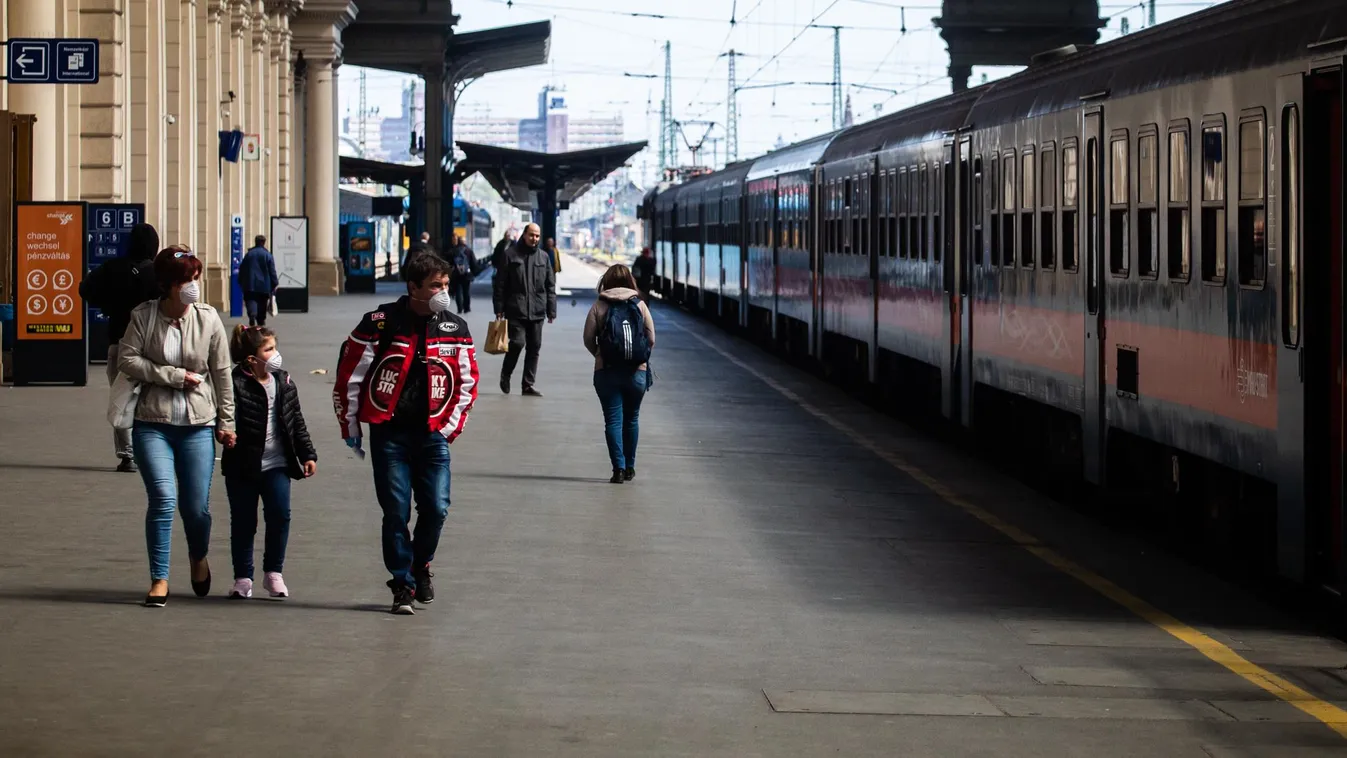 koronavírus vírus járvány vasút máv kihalt pályaudvar vonat 2020 koronavírus járvány budapesten keleti pályaudvar 