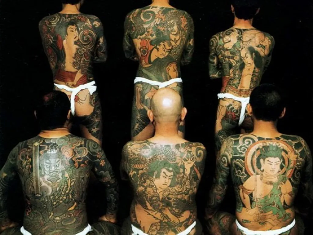 tetovált japánok, jakuza 
