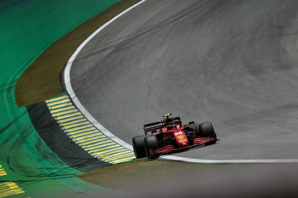 Forma-1, Carlos Sainz, Ferrari, Sao Pauló-i Nagydíj 2021, szombat 