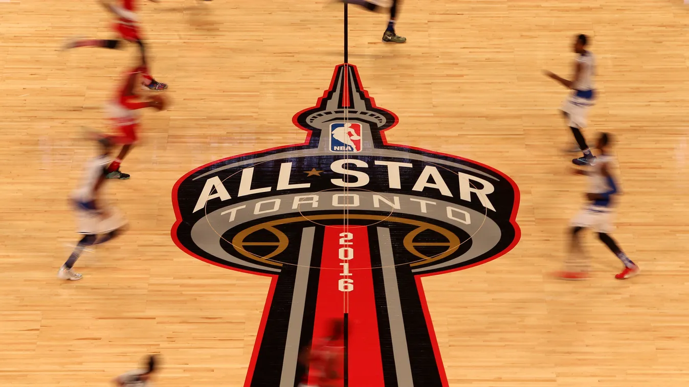 NBA All-Star Game 2016 GettyImageRank2 SPORT HORIZONTAL Basketball - Sport RUNNING Canada Toronto Sports Activity ATHLETE Photography NBA Air Canada Center NBA Pro Basketball Center Court 2016 First Half - Sport NBA All Star Game Eastern Conference NBA We