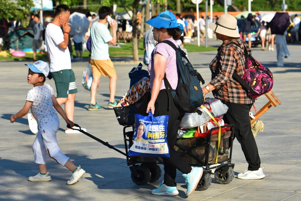 Dalian beach Talien strand Kína 