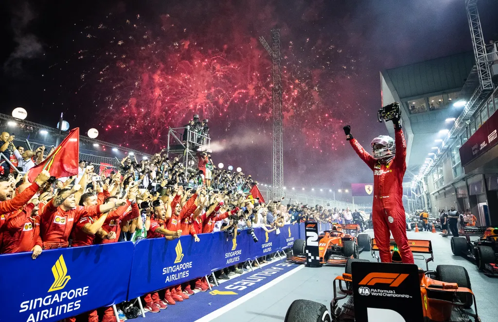 Forma-1, Szingapúri Nagydíj, Sebastian Vettel, Scuderia Ferrari 