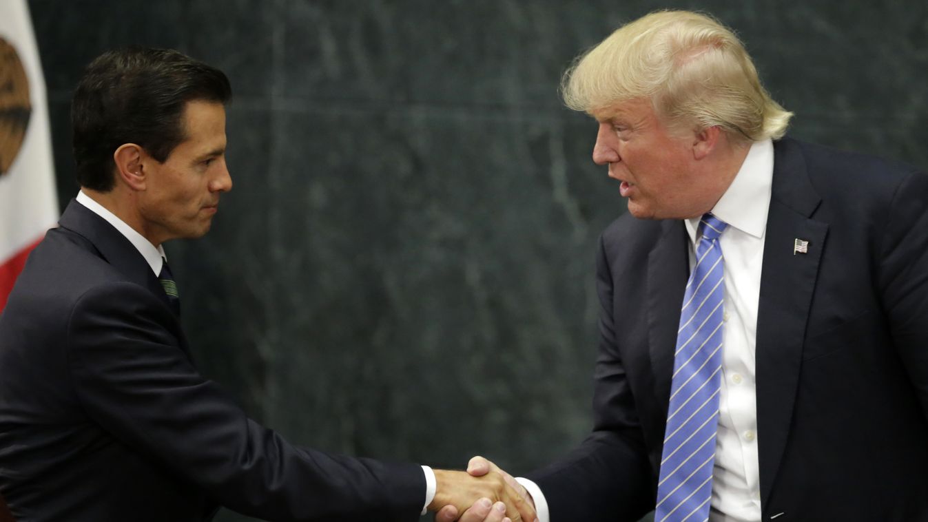 Enrique Pena Nieto mexikói elnök Donald Trump megbeszélés mexikó 