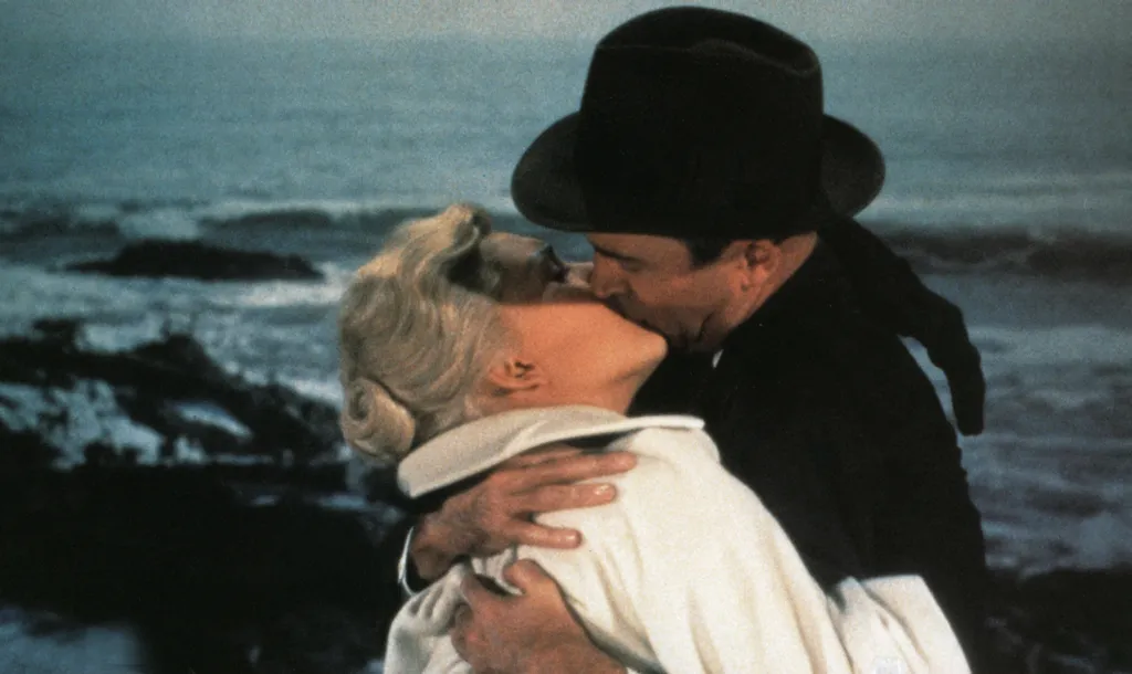 Vertigo (1958) USA Cinema baiser (le) embrasser Horizontal KISS 