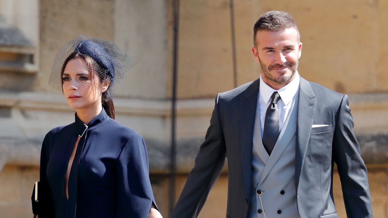 David Beckham és Viktoria  
Harry és Meghan esküvőjén 