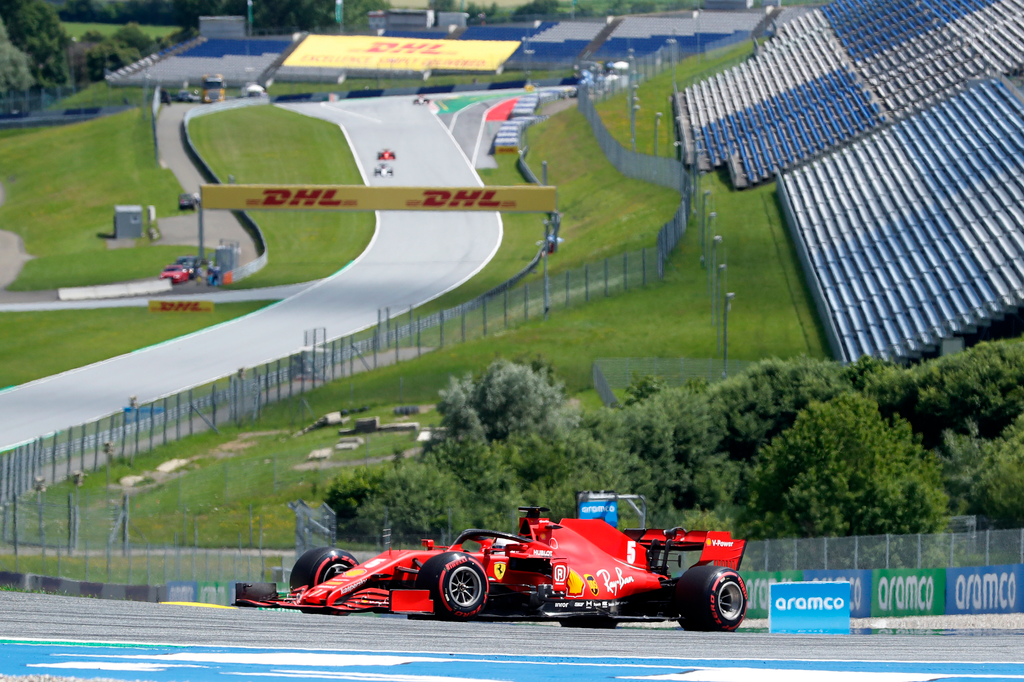 Forma-1, Osztrák Nagydíj, időmérő, Sebastian Vettel, Ferrari 