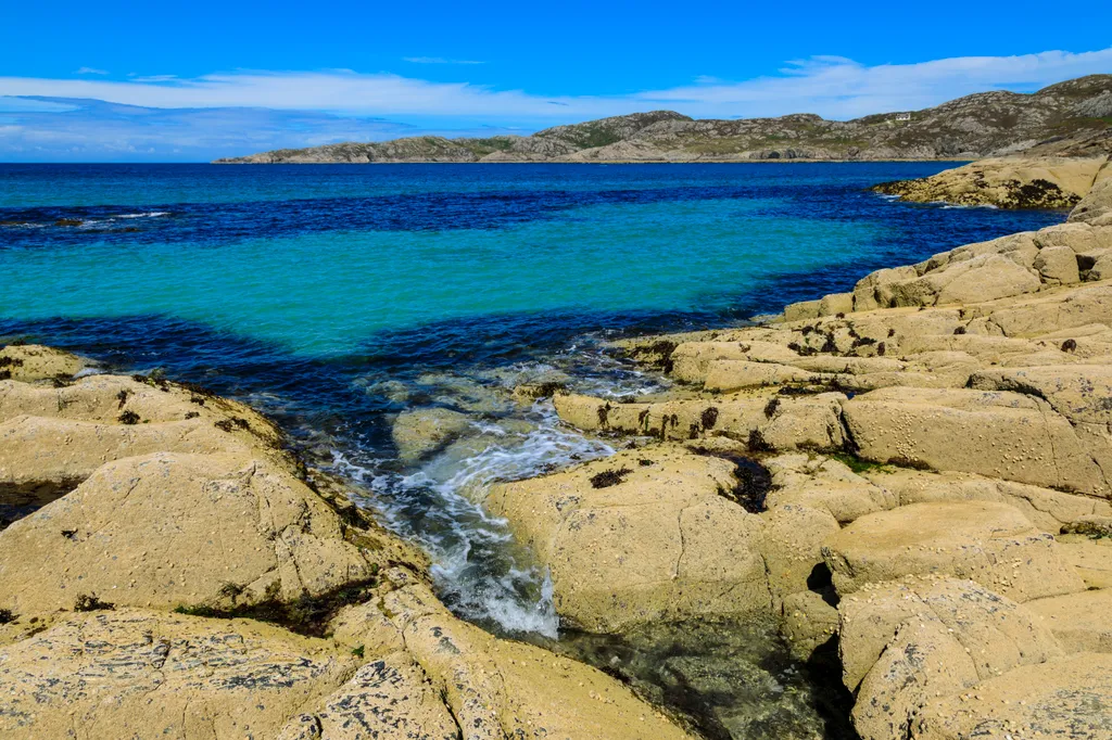 Achmelvich Beach strand Skócia 